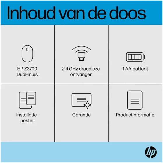 HP Z3700 Dual SLV Wireless Mouse EURO