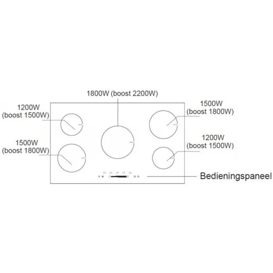 Exquisit EKI901-2 Zwart