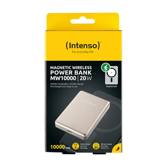 Intenso Magnetic Wireless Powerbank MW10000 Champagne