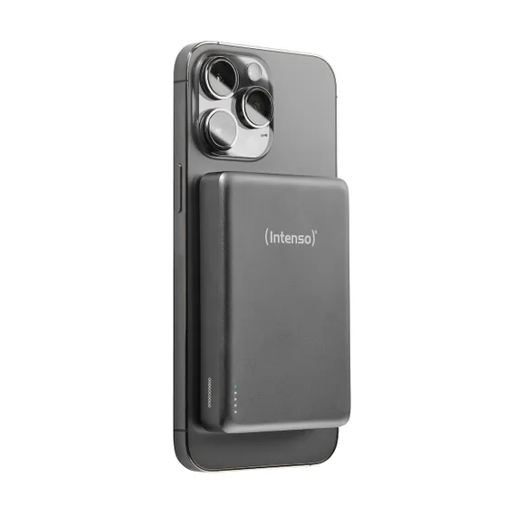 Intenso Magnetic Wireless Powerbank MW10000 Grijs