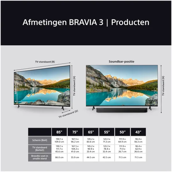 Sony K-43S39BP (2025) BRAVIA 3
