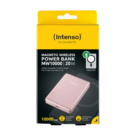 Intenso Magnetic Wireless Powerbank MW10000 Roze