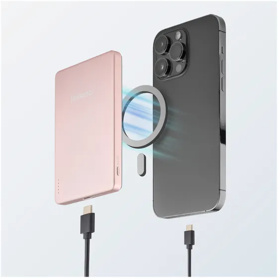 Intenso Magnetic Wireless Powerbank MW5000 Roze
