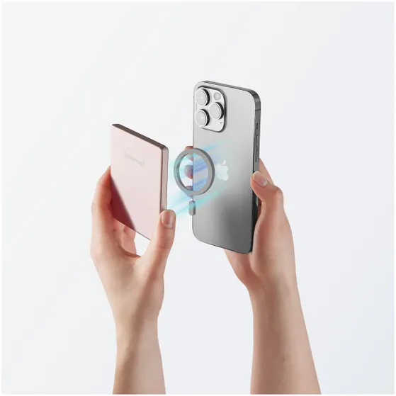 Intenso Magnetic Wireless Powerbank MW5000 Roze