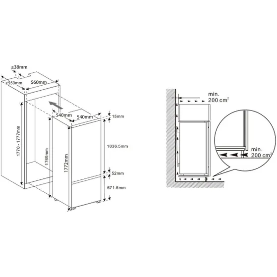 Exquisit EKGC270-70-E-040E Wit