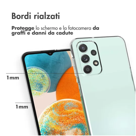 Accezz Clear Backcover Samsung Galaxy A23 (5G) Transparant