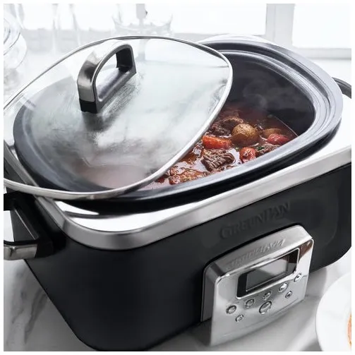 Greenpan Elite slowcooker 6ltr Zwart