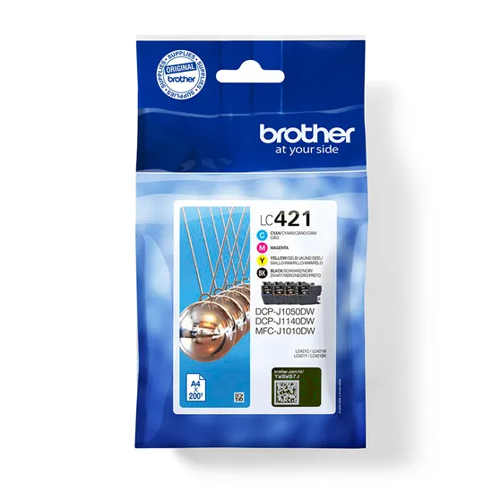 Brother LC-421 Cartridges Combo Pack Multi-color