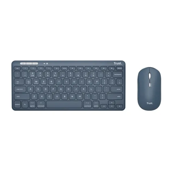 Trust Lyra Multi-Device Wireless Keyboard & Mouse Blauw