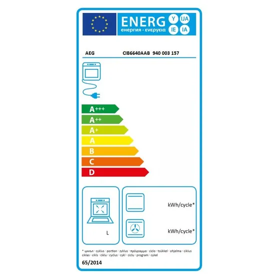 AEG CIB6640AAB Mat zwart