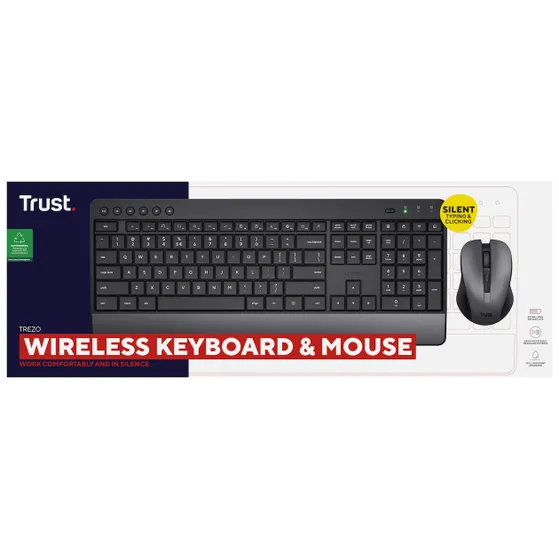 Trust Trezo Comfort Draadloze Keyboard & Mouse Set