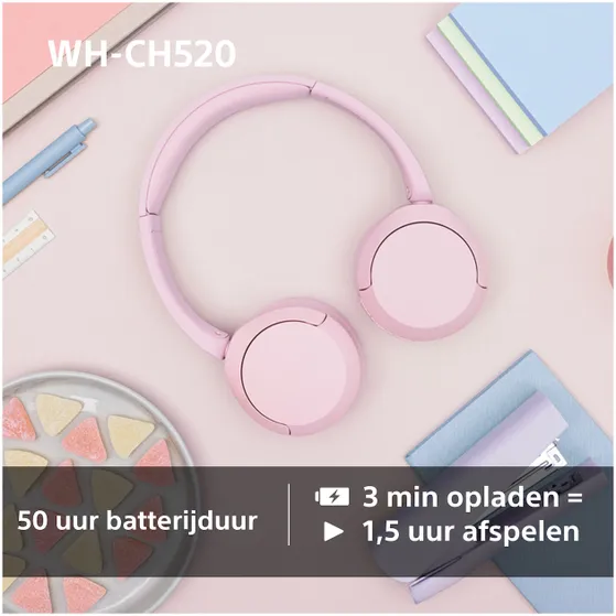 Sony WH-CH520 Roze