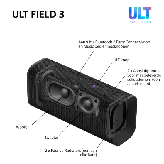 Sony ULT Field 3 Zwart