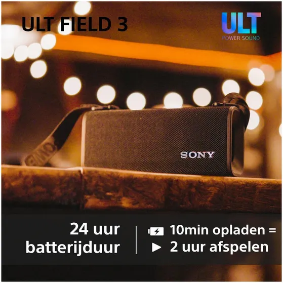 Sony ULT Field 3 Zwart