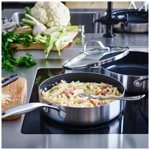 Greenpan Geneva hapjespan 24cm met deksel