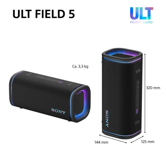 Sony ULT Field 5 Zwart