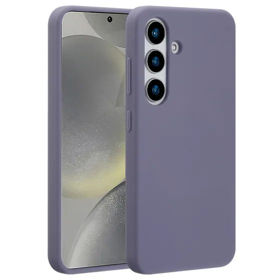 Accezz Liquid Silicone Backcover met MagSafe voor Samsung Galaxy S25 Grijs