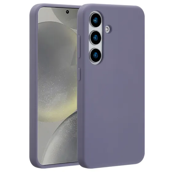 Accezz Liquid Silicone Backcover met MagSafe voor Samsung Galaxy S25 Grijs