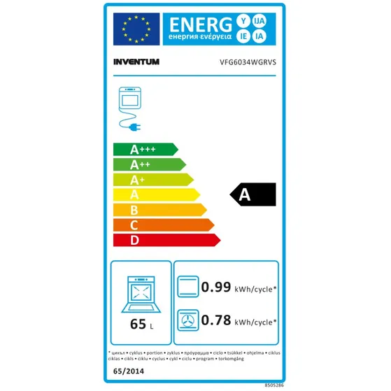 Inventum VFG6034WGRVS Rvs