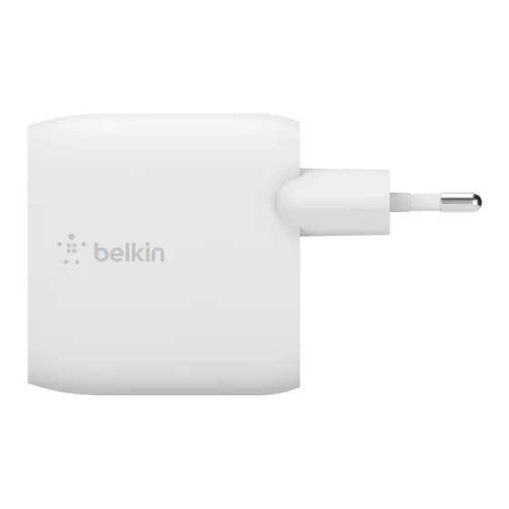 Belkin Dual USB Wall Charger + USB-A naar USB-C kabel - 24W Wit