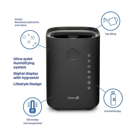 Clean Air Optima CA-604B Smart Top Zwart