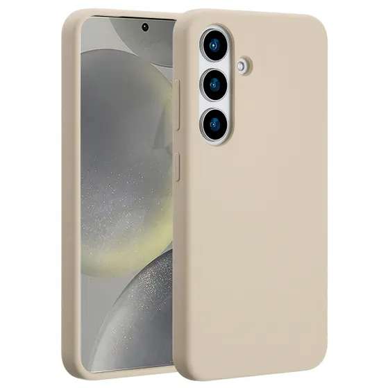 Accezz Liquid Silicone Backcover met MagSafe voor Samsung Galaxy S25 Donkergrijs