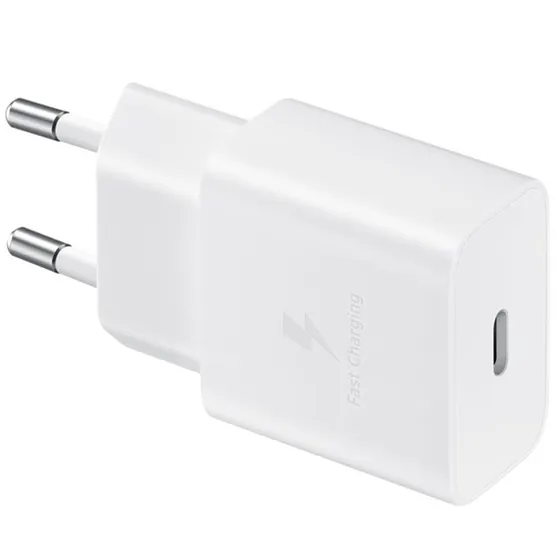 Samsung 15W Power Adapter incl. USB-C naar USB-C kabel (1m) Wit