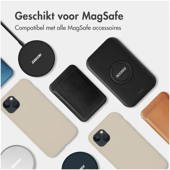 Accezz Liquid Silicone Backcover met MagSafe voor Samsung Galaxy S25 Plus Donkergrijs