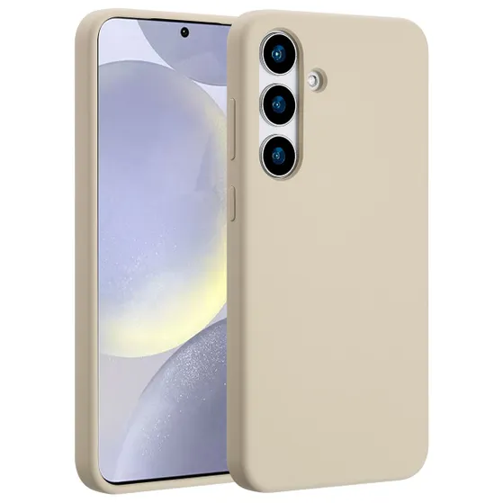 Accezz Liquid Silicone Backcover met MagSafe voor Samsung Galaxy S25 Plus Donkergrijs