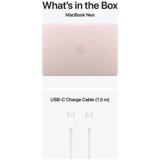 Apple Macbook Neo 13 (2026) A18 Pro (6 core CPU/5 core GPU) 8GB/256GB Roze