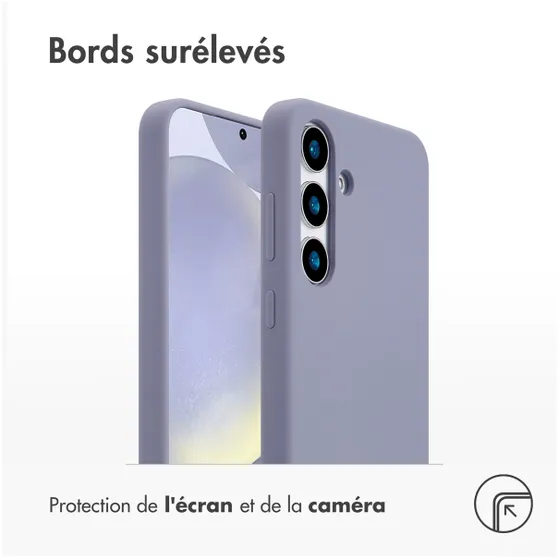 Accezz Liquid Silicone Backcover met MagSafe voor Samsung Galaxy S25 Plus Grijs