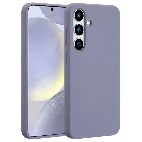 Accezz Liquid Silicone Backcover met MagSafe voor Samsung Galaxy S25 Plus Grijs