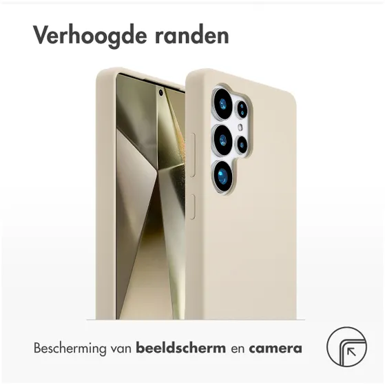 Accezz Liquid Silicone Backcover met MagSafe voor Samsung Galaxy S25 Ultra Donkergrijs