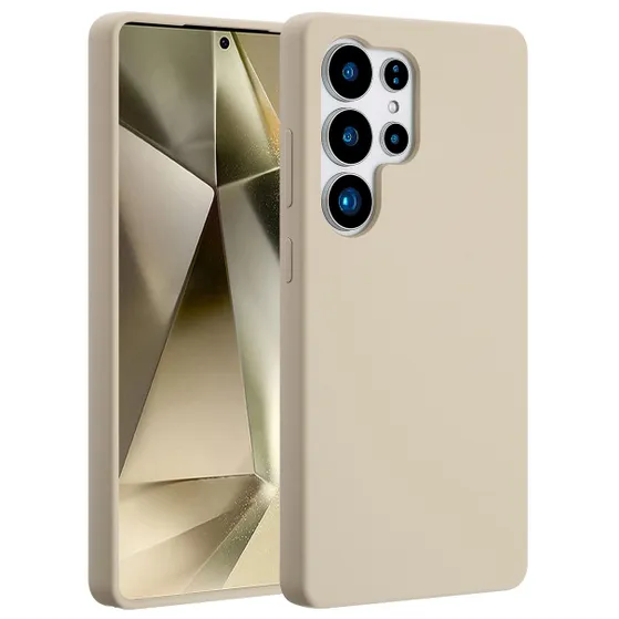 Accezz Liquid Silicone Backcover met MagSafe voor Samsung Galaxy S25 Ultra Donkergrijs