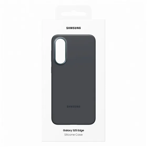 Samsung Silicone voor Galaxy S25 Edge Zwart