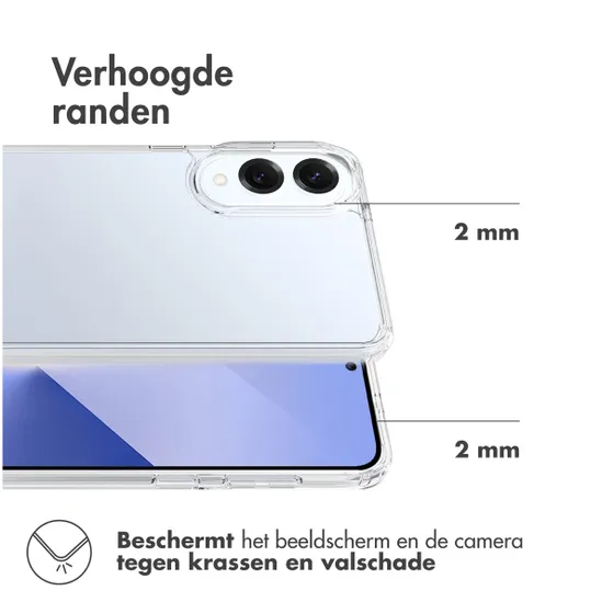 Accezz Xtreme Impact voor Samsung Galaxy S25 Edge Transparant