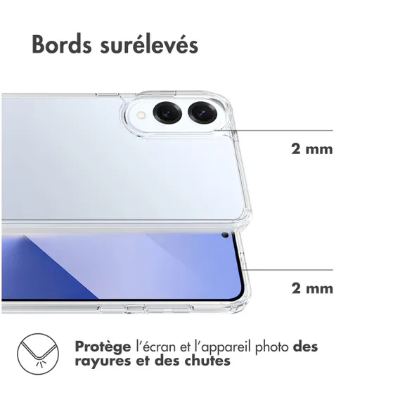 Accezz Xtreme Impact voor Samsung Galaxy S25 Edge Transparant