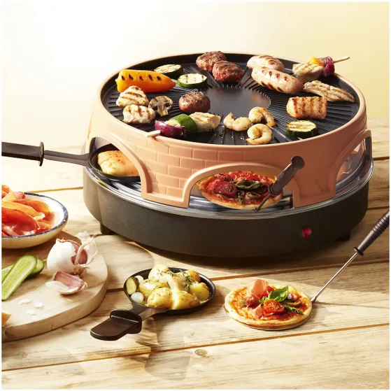 Emerio PO-113255.4 3-IN-1 Pizzarette Zwart/rvs