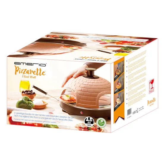 Emerio PO-115985 Pizzarette Zwart/rvs