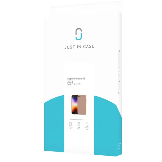 Just in Case Premium Liquid Color TPU Case voor Apple iPhone SE 2022 Roze