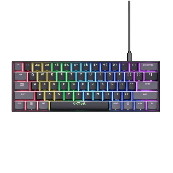 Trust GXT867 ACIRA 60% MINI GAMING KEYBOARD US QWERTY