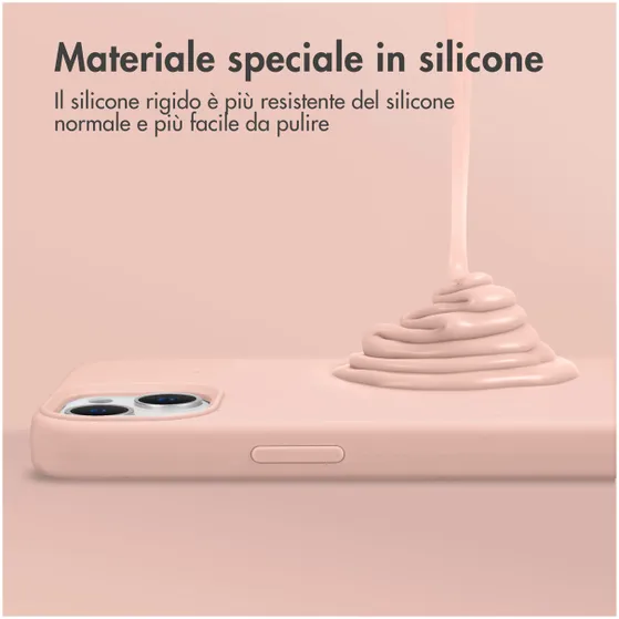 Accezz Liquid Silicone Backcover met MagSafe voor Samsung Galaxy S25 Ultra Roze