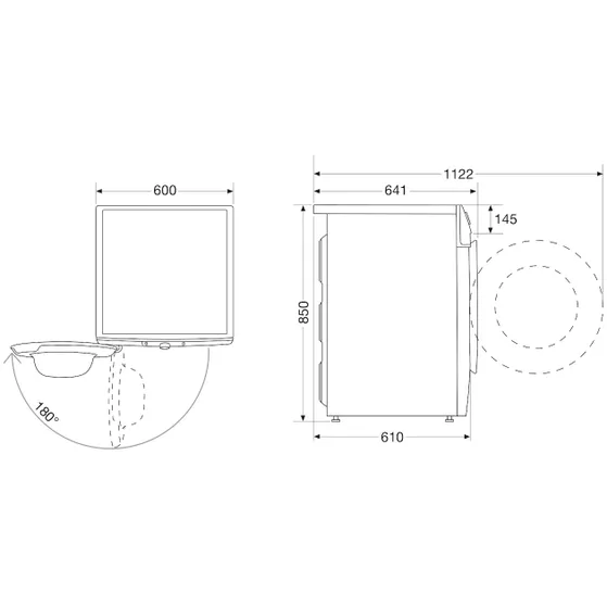 Hisense WF5V144BW/BLX