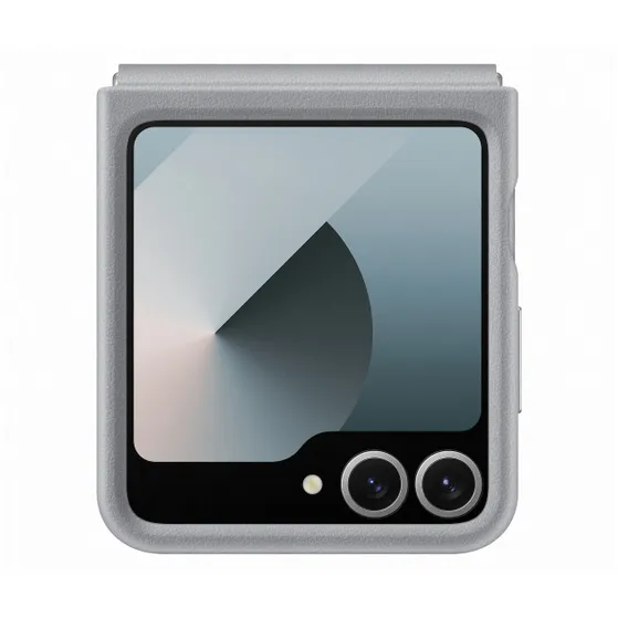 Samsung Vegan Leather Case voor Flip 6 Grijs