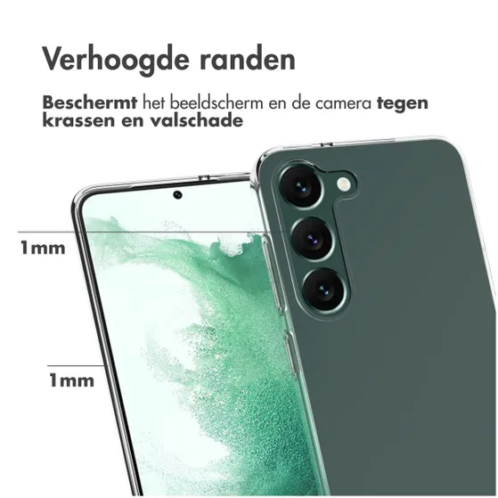 Accezz Clear Backcover Samsung Galaxy S23 Plus Transparant