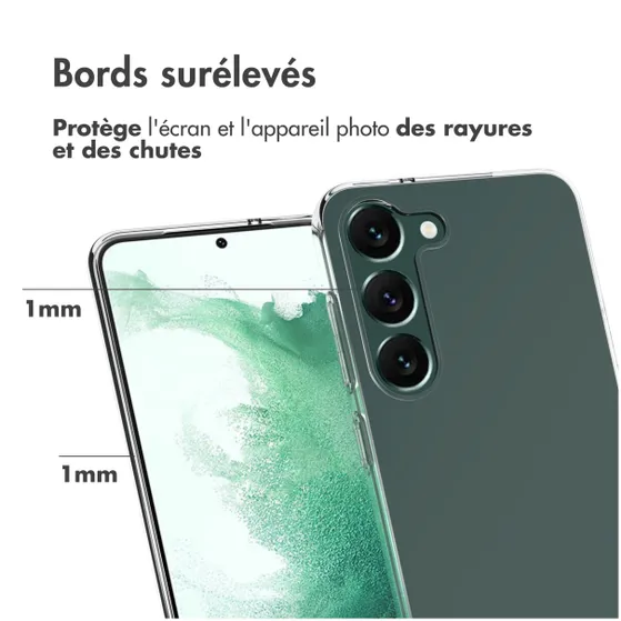 Accezz Clear Backcover Samsung Galaxy S23 Plus Transparant