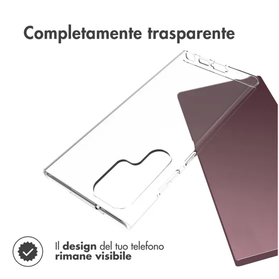 Accezz Clear Backcover Samsung Galaxy S23 Ultra Transparant