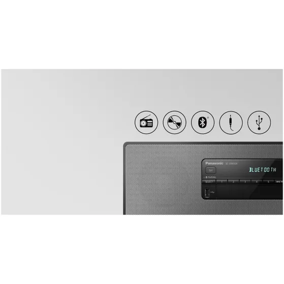 Panasonic SC-DM504EG-W Wit