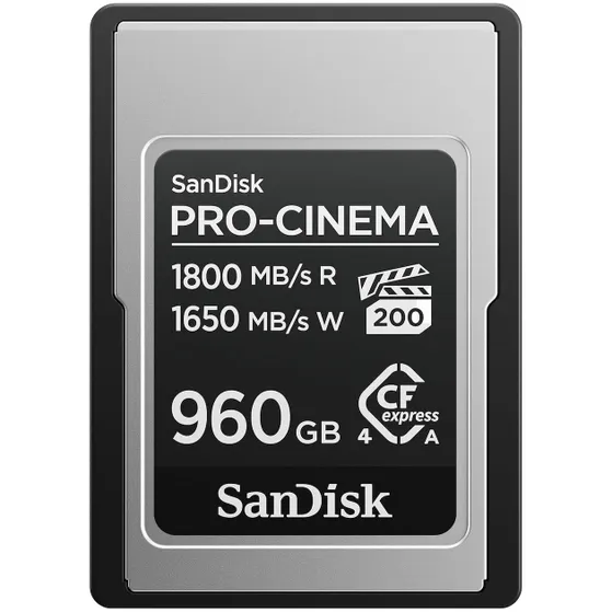 SanDisk CF Express Pro Cinema 960GB 1800 / 1650 mb/s type A