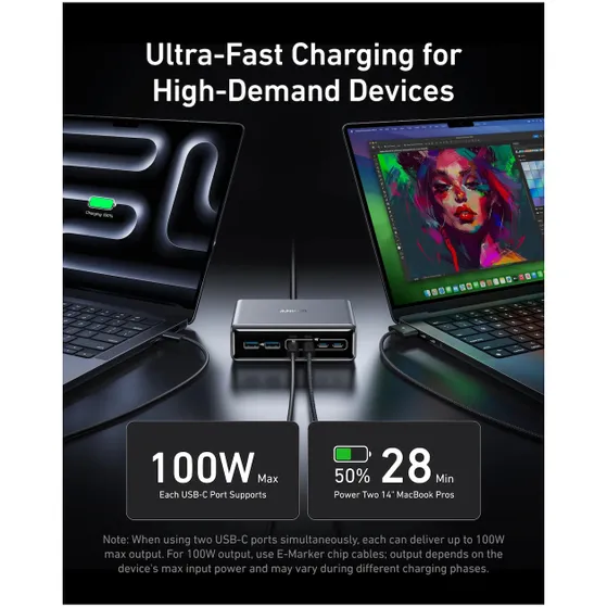 Anker Prime Charger (100W, 3 Ports, GaN)